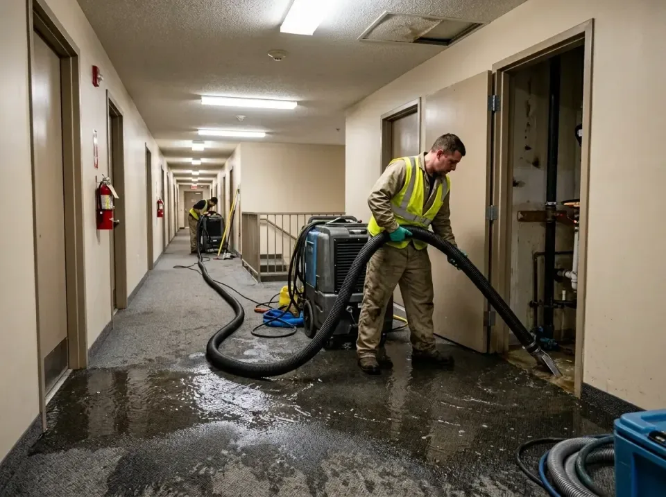 multi-unit-apartment-hallway-f-005 — frequently asked questions, Emergency Burst Pipe Water Extraction & Removal in Elk Plai…